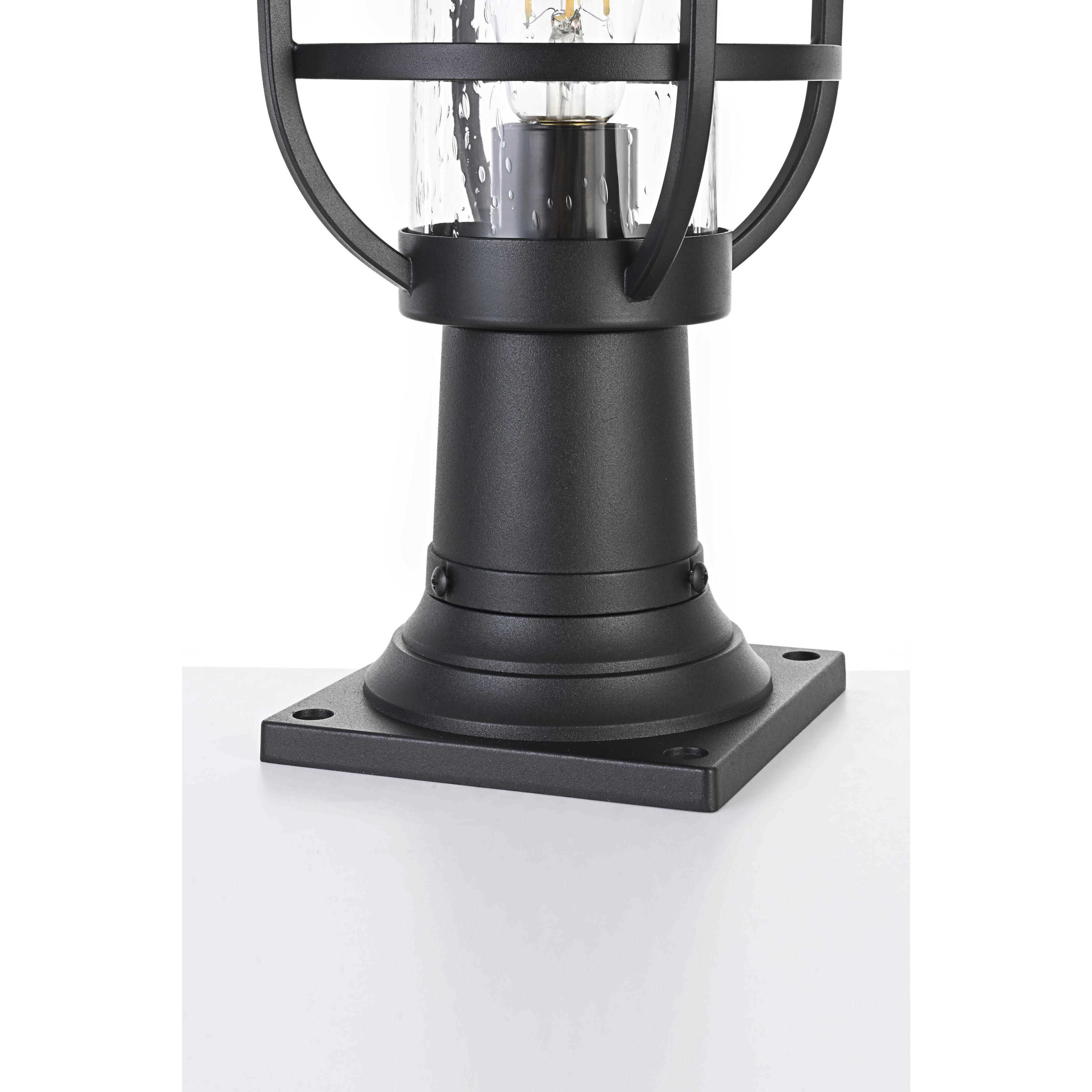Janney 1 Light 16.5 inch Black Outdoor Post Light