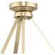Lieon 3 Light 15.75 inch Champagne Bronze Convertible Pendant Ceiling Light