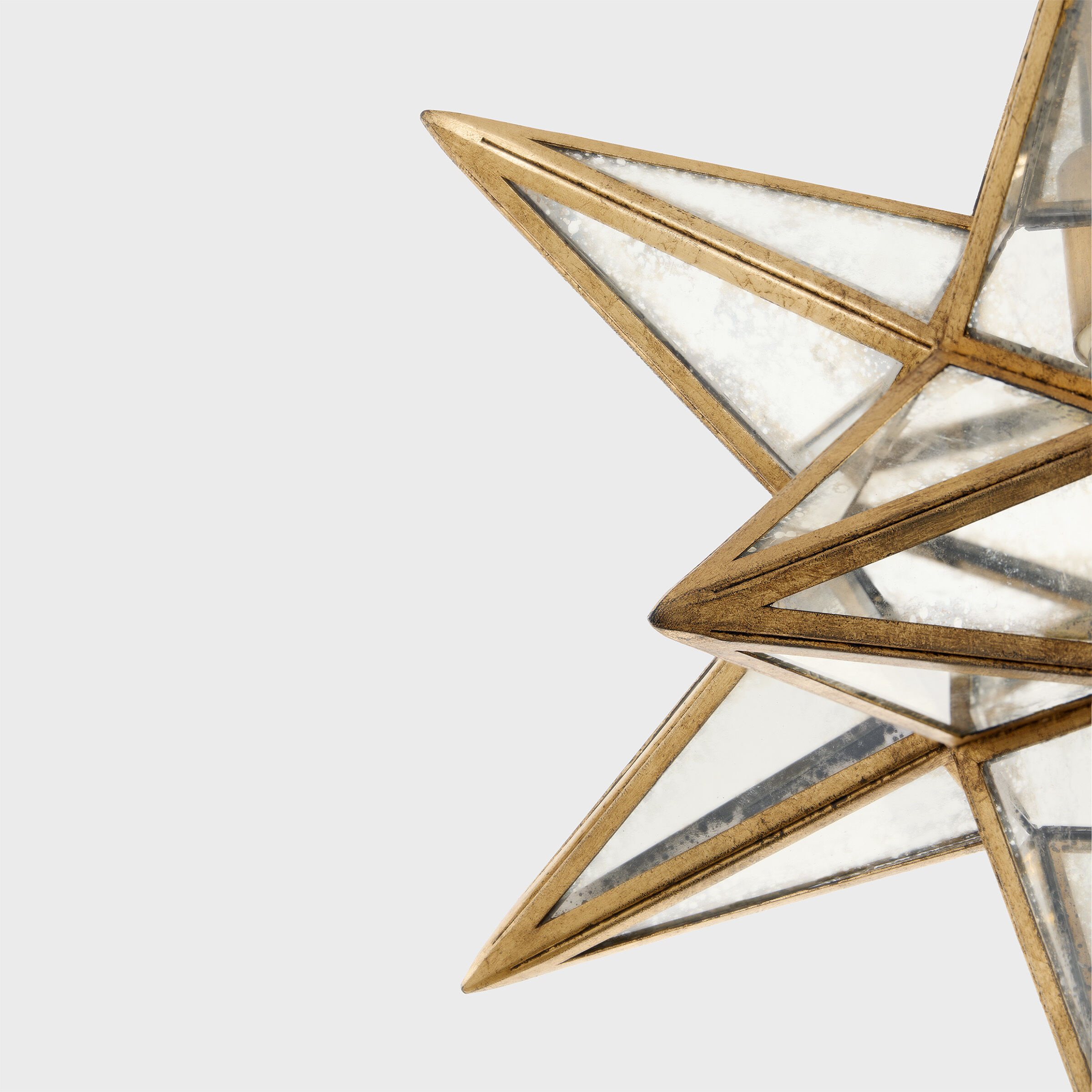 Chapman & Myers Moravian Star 1 Light 18 inch Gilded Iron Star Lantern Pendant Ceiling Light, Medium