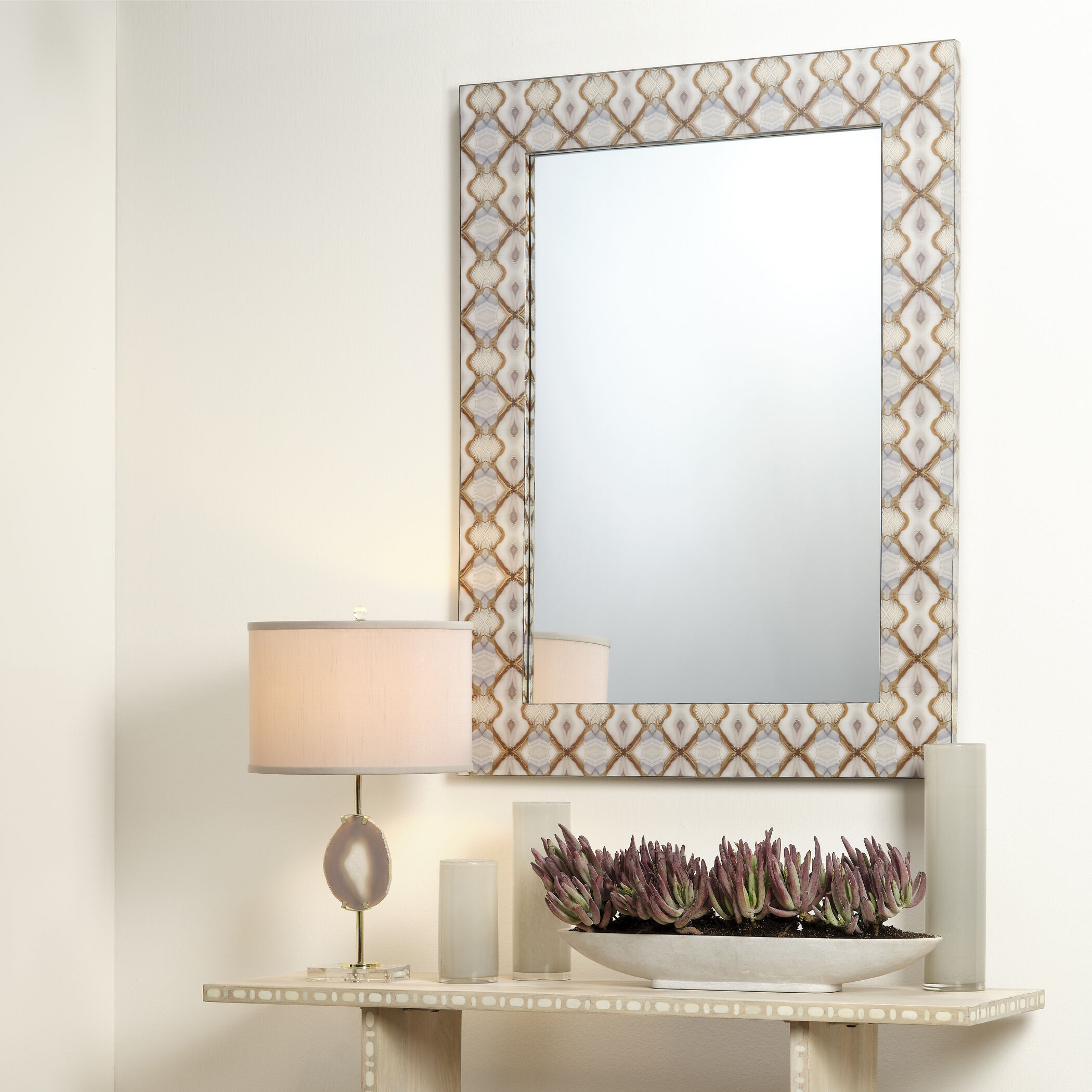 Kaleidoscope 48 X 36 inch Blue Mirror