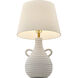 Adrian 32 inch 100.00 watt White Table Lamp Portable Light, Coco & Dash