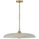 Sadie 1 Light 24 inch Lacquered Brass Chandelier Ceiling Light in Lacquered Brass with Light Taupe