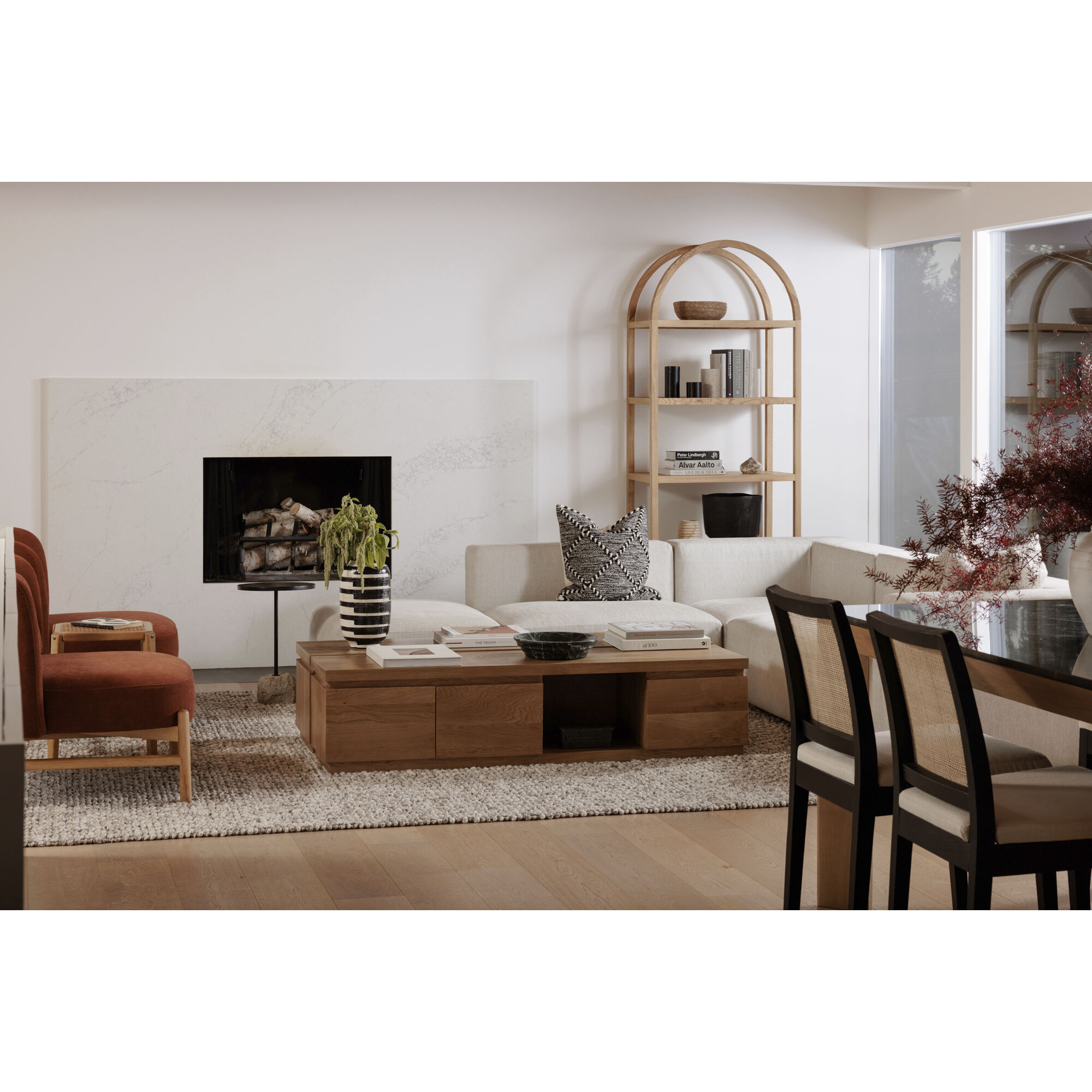 Alfie 60 X 14 inch Natural Oak Coffee Table