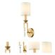 Lemuria 1 Light 5 inch Distressed Gold Sconce Wall Light, Gilded Nola