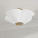 Maeve 4 Light 23.25 inch Matte Brass and White Pendant Ceiling Light