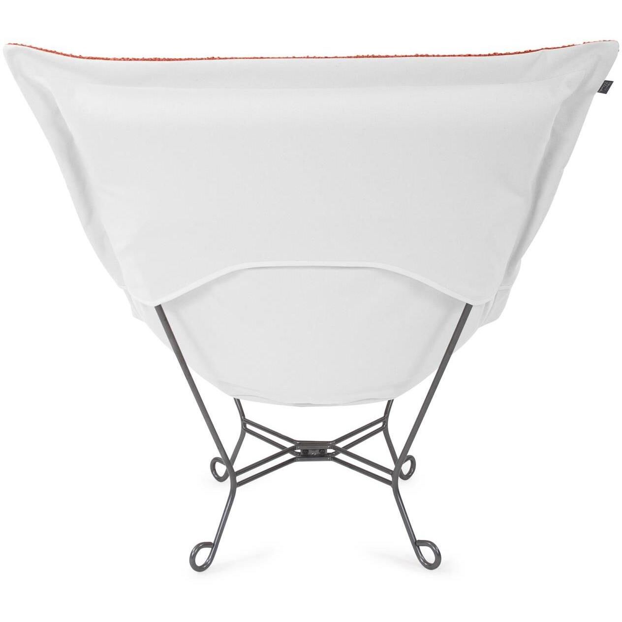 Alicante Coral Patio Scroll Puff Chair