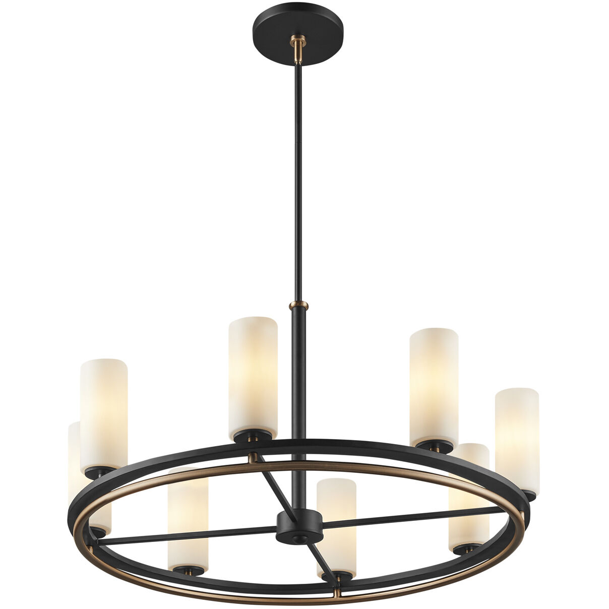 Fusion Collection - Tilburg Family 8 Light 32.50 inch Chandelier