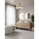 Aurora 4 Light 17.41 inch Havana Gold Semi Flush Mount Ceiling Light