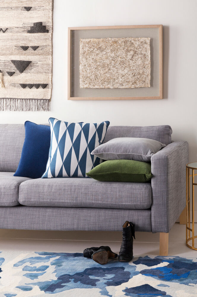 Safflower 20 X 20 inch Medium Green Pillow Kit, Square