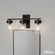 Gatz 3 Light 22.25 inch Matte Black Vanity Light Wall Light