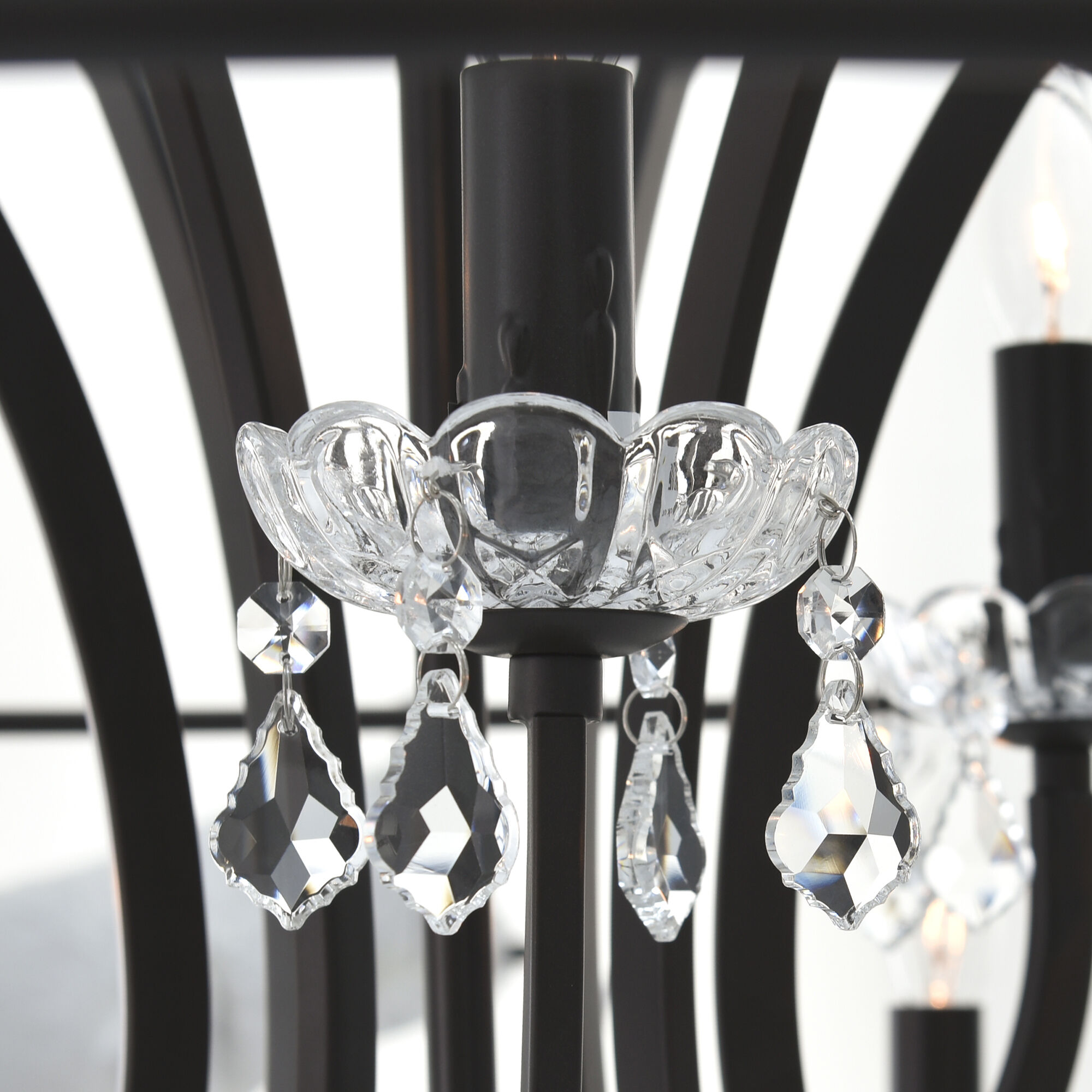 Campechia 9 Light 36 inch Brown Up Chandelier Ceiling Light