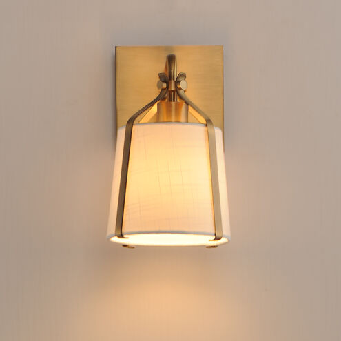 Bandera Wall Sconce Wall Light in Natural Aged Brass