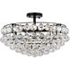 Savannah 5 Light 20 inch Black Flush Mount Ceiling Light