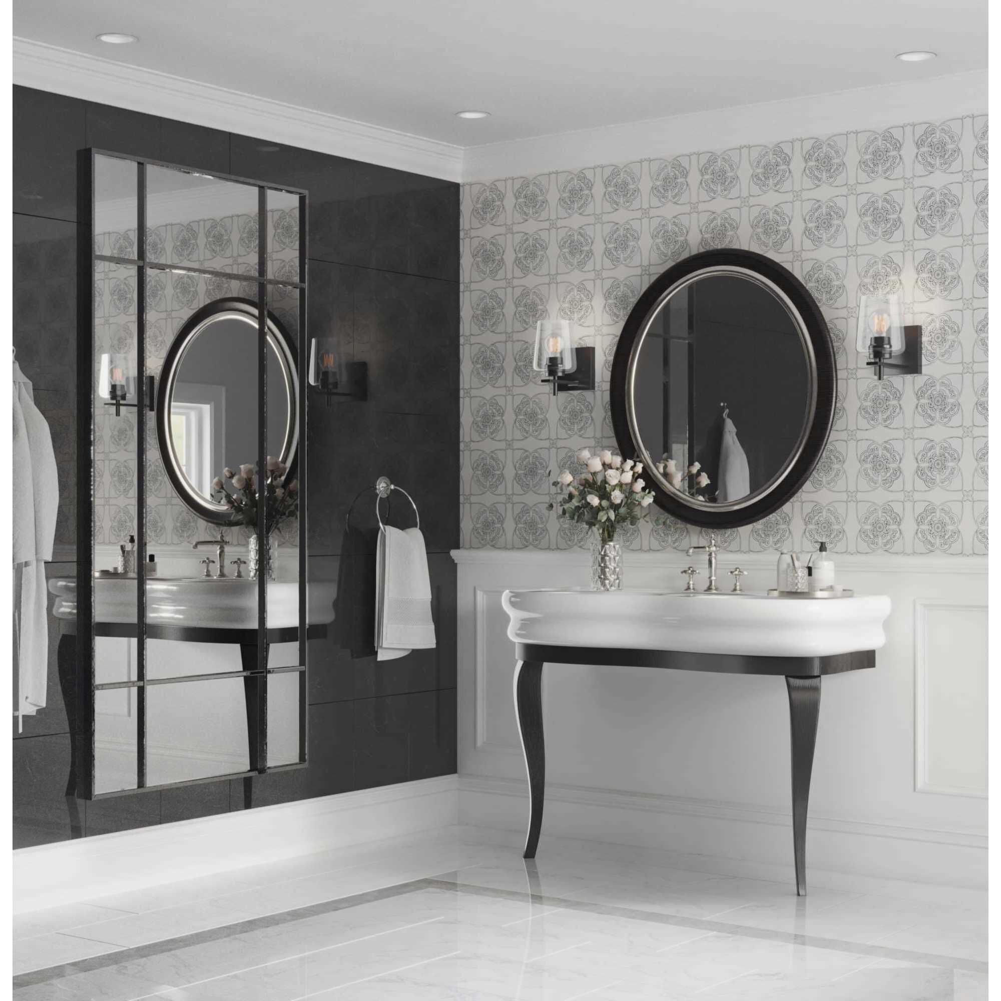 Calais 1 Light 7 inch Matte Black Bath Vanity Wall Light