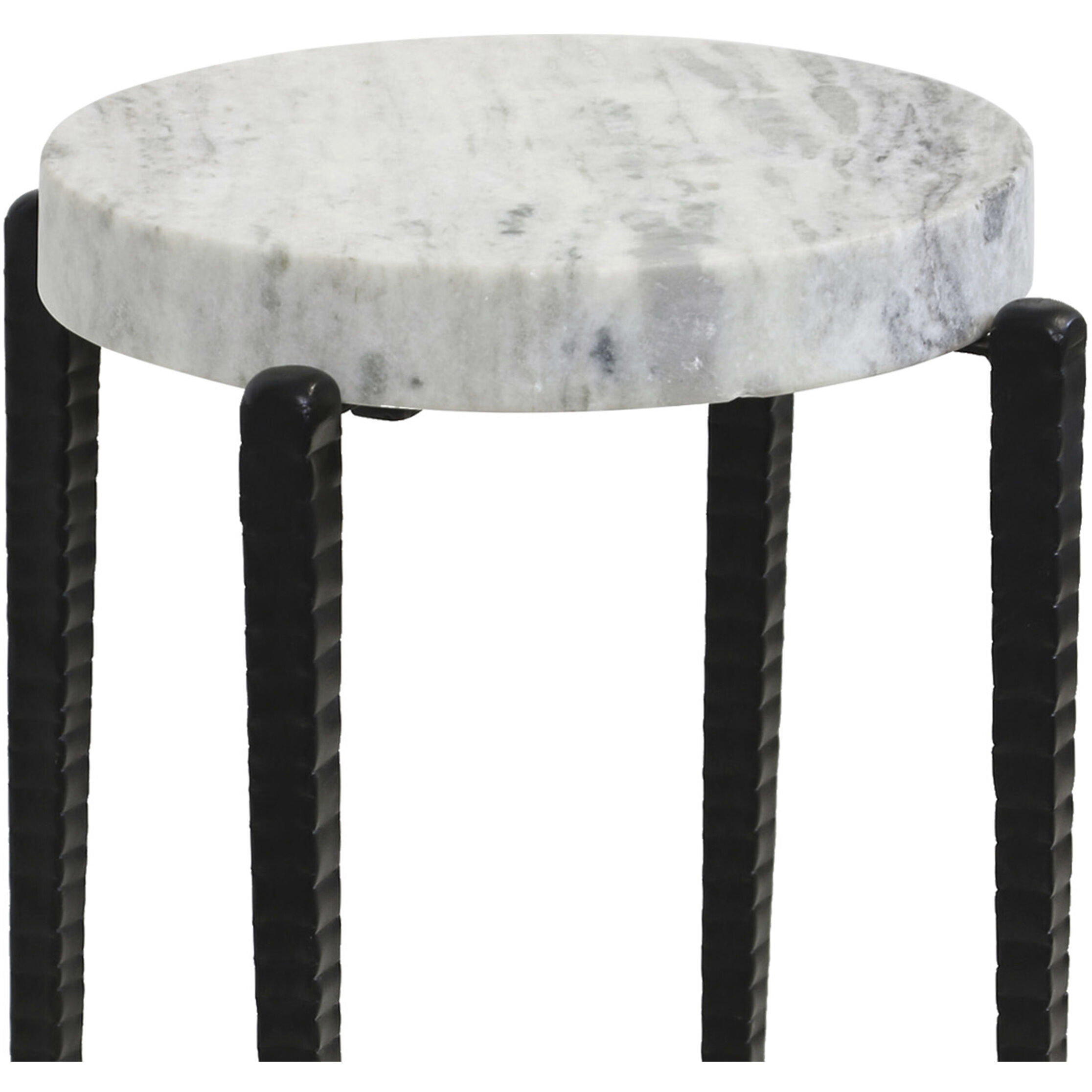Calder 24 X 16 inch White and Black Accent Table