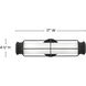 Saylor LED 17 inch Black Bath Light Wall Light, Vertical