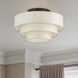 Manorwood 4 Light 21 inch English Bronze Semi Flush Mount Ceiling Light, Extra Large