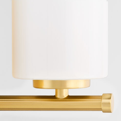 Belinder Wall Mount Wall Light in Aged Brass