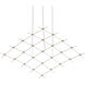 Constellation LED 121.75 inch Satin Nickel Chandelier Ceiling Light in Clear Glass