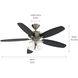 Renew Premier 52 inch Brushed Stainless Steel with Silver Blades Ceiling Fan