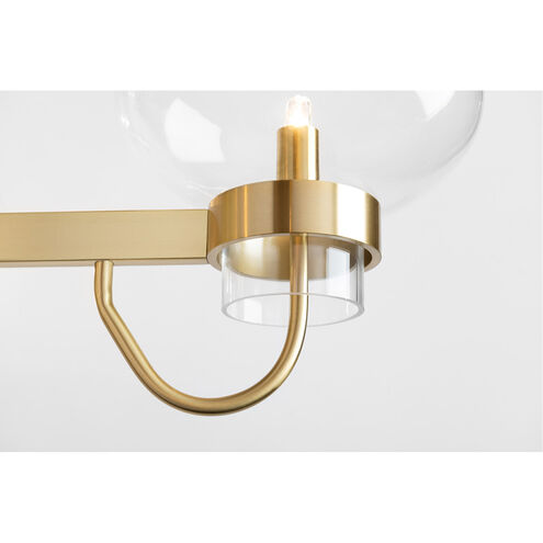 Korey 6 Light 34 inch Aged Brass Chandelier Ceiling Light