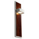 Guapo 2 Light 4 inch Satin Nickel/Walnut Sconce Wall Light