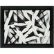 Spray Lines I Gloss Black Framed Wall Art