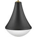 Haddie LED 11 inch Black Pendant Ceiling Light