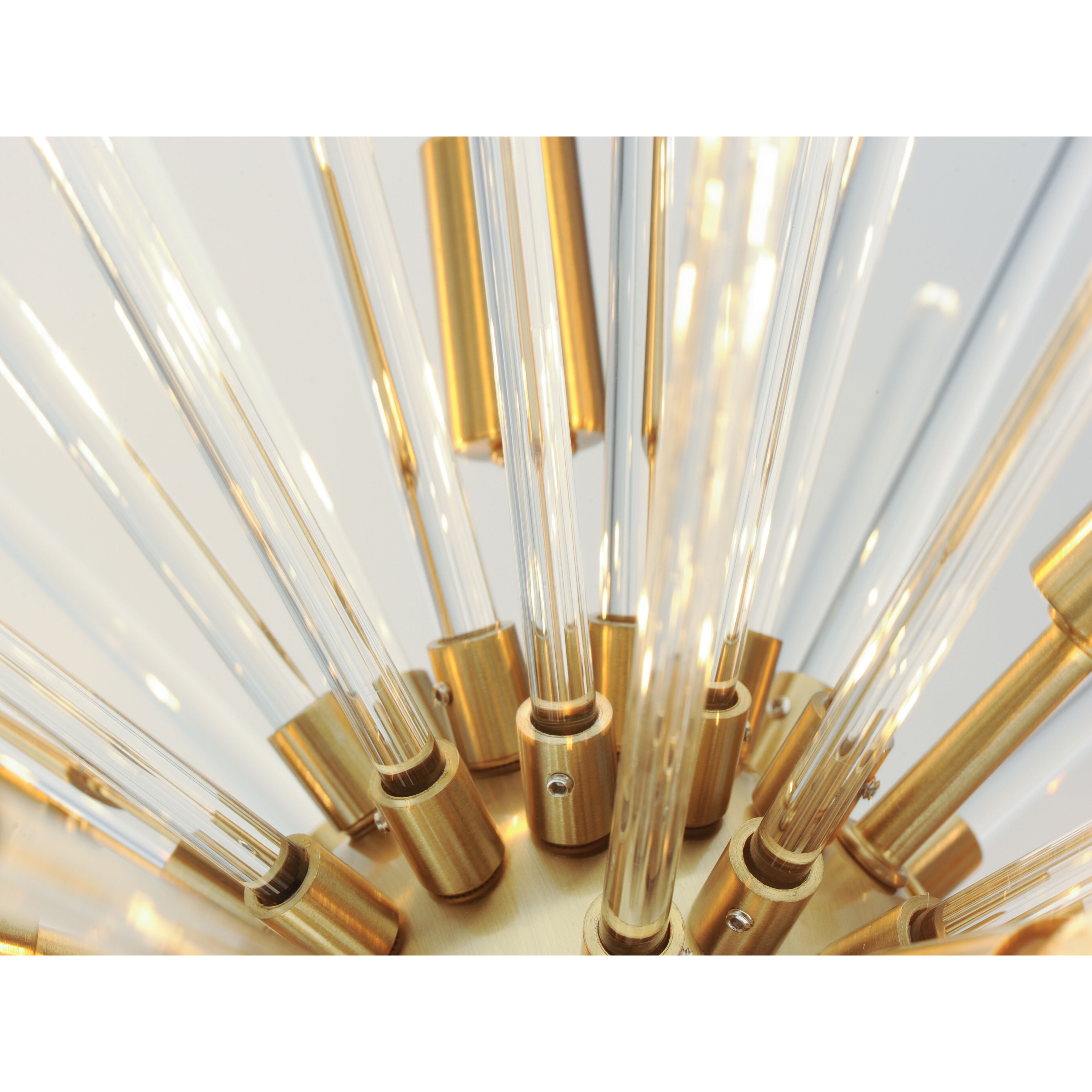 Polaris 16 Light 40 inch Satin Brass Multi-Light Pendant Ceiling Light