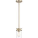 Lunden 1 Light 4 inch Modern Gold Mini Pendant Ceiling Light