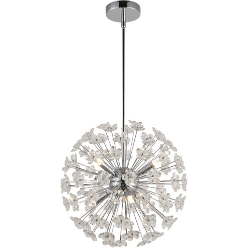 Canada 6 Light 16 inch Chrome Chandelier Ceiling Light
