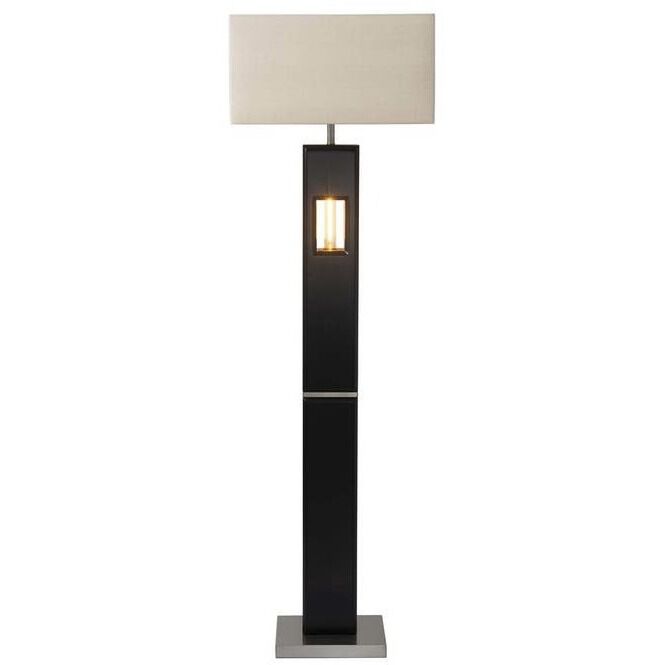 Deus Ex Machina 60 inch 100.00 watt Espresso and Brushed Nickel Floor Lamp Portable Light
