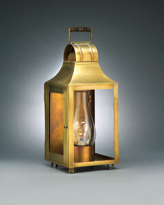 Livery 1 Light 16 inch Antique Copper Outdoor Wall Lantern in Seedy Marine Glass, Chimney, Medium