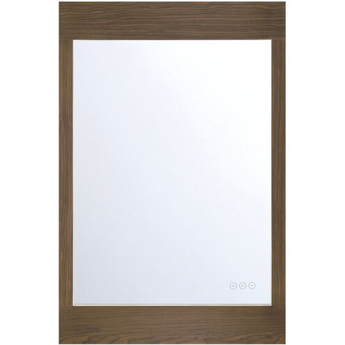 Mogano 36 X 24 inch Walnut Mirror