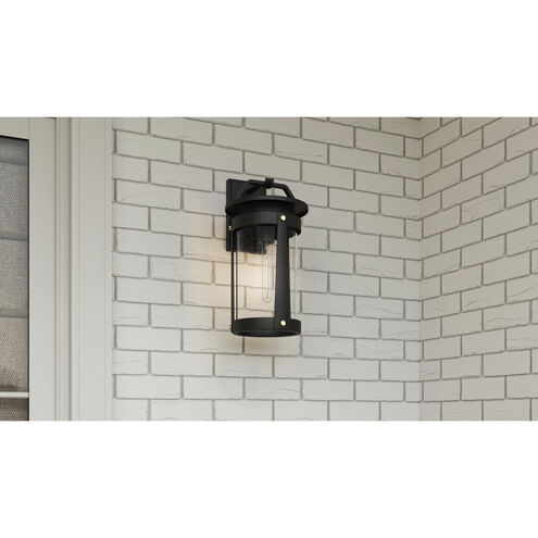 Clifton 1 Light 18 inch Earth Black Outdoor Wall Lantern