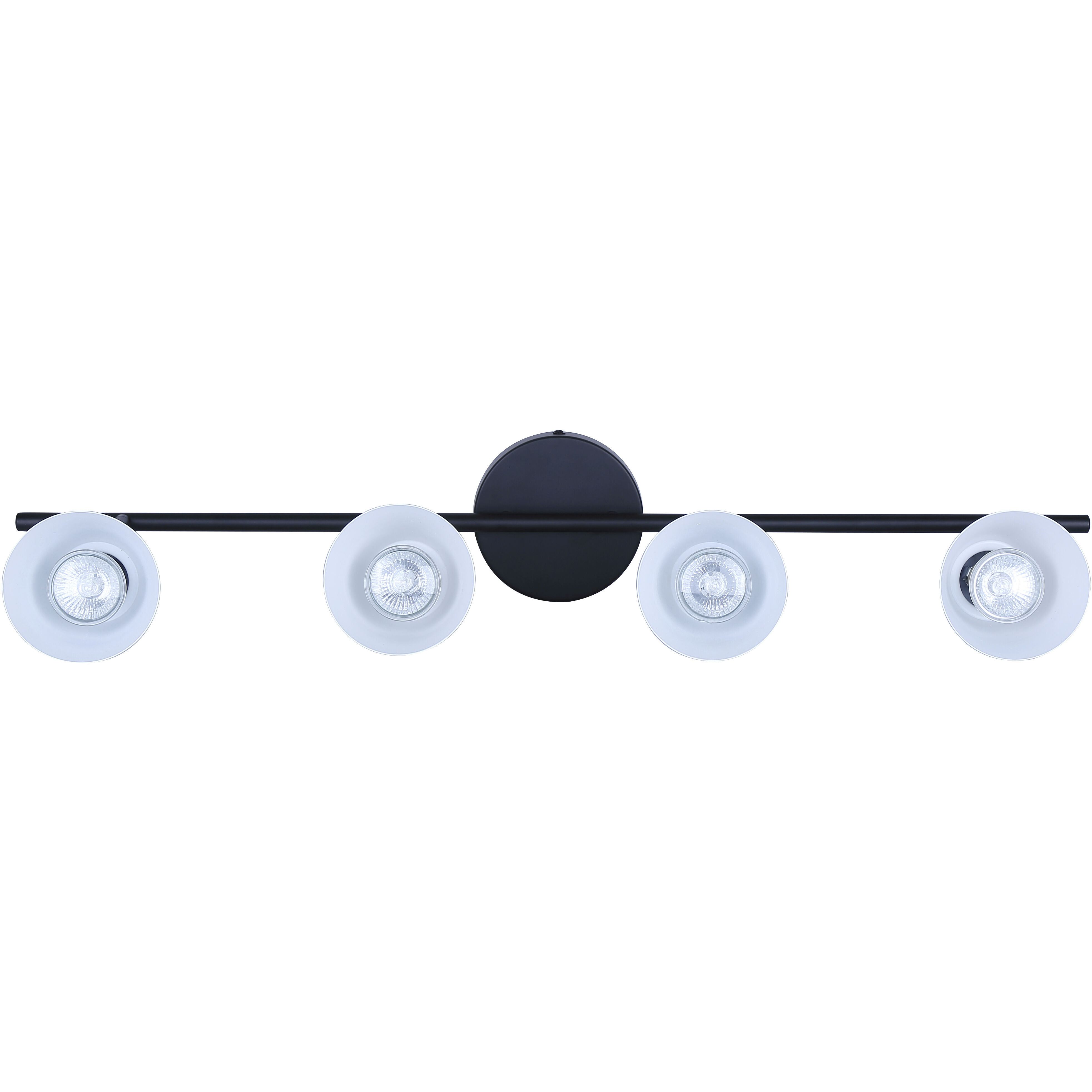 Radley 4 Light Black/White Track Lighting Ceiling Light