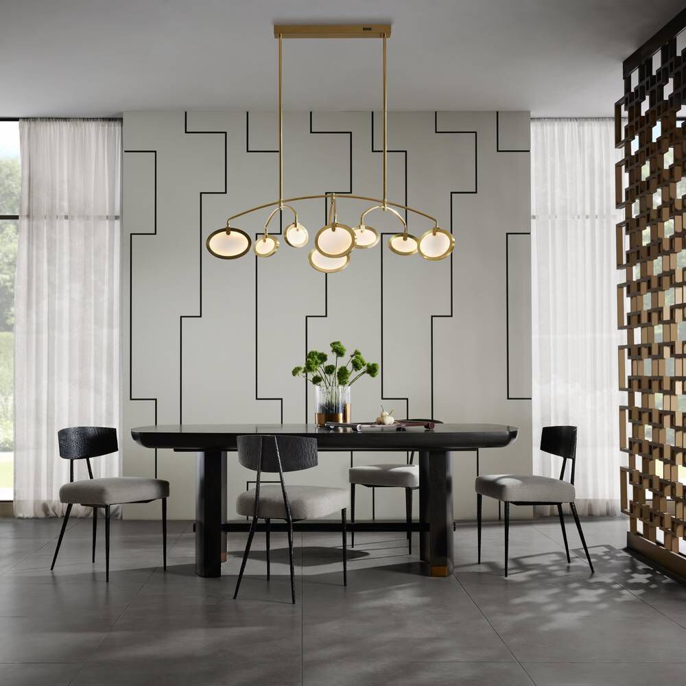 Rosabel 8 Light 55.5 inch Antique Brass Chandelier Ceiling Light