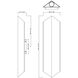 Fractal LED 23.5 inch Black Outdoor Wall Mount