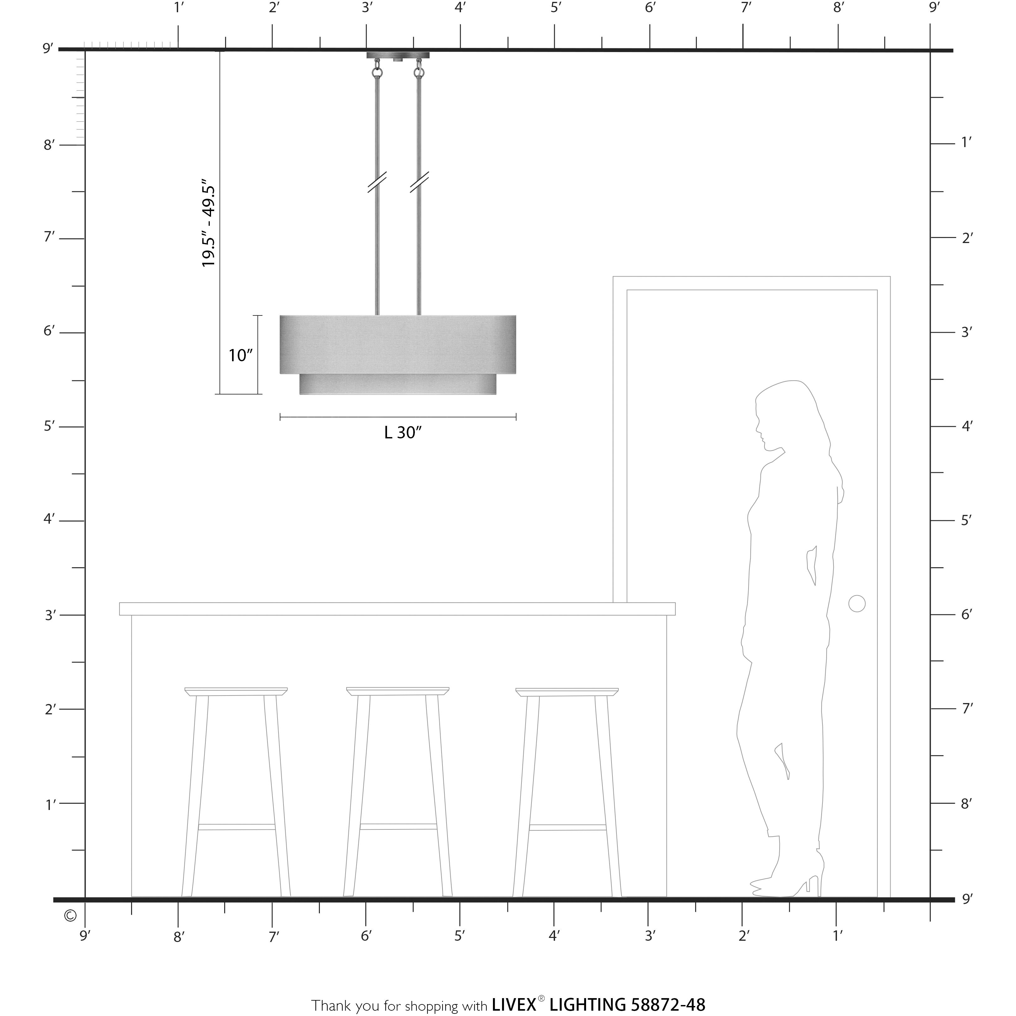 Bellingham 3 Light 30 inch Antique Gold Leaf Linear Chandelier Ceiling Light, Medium