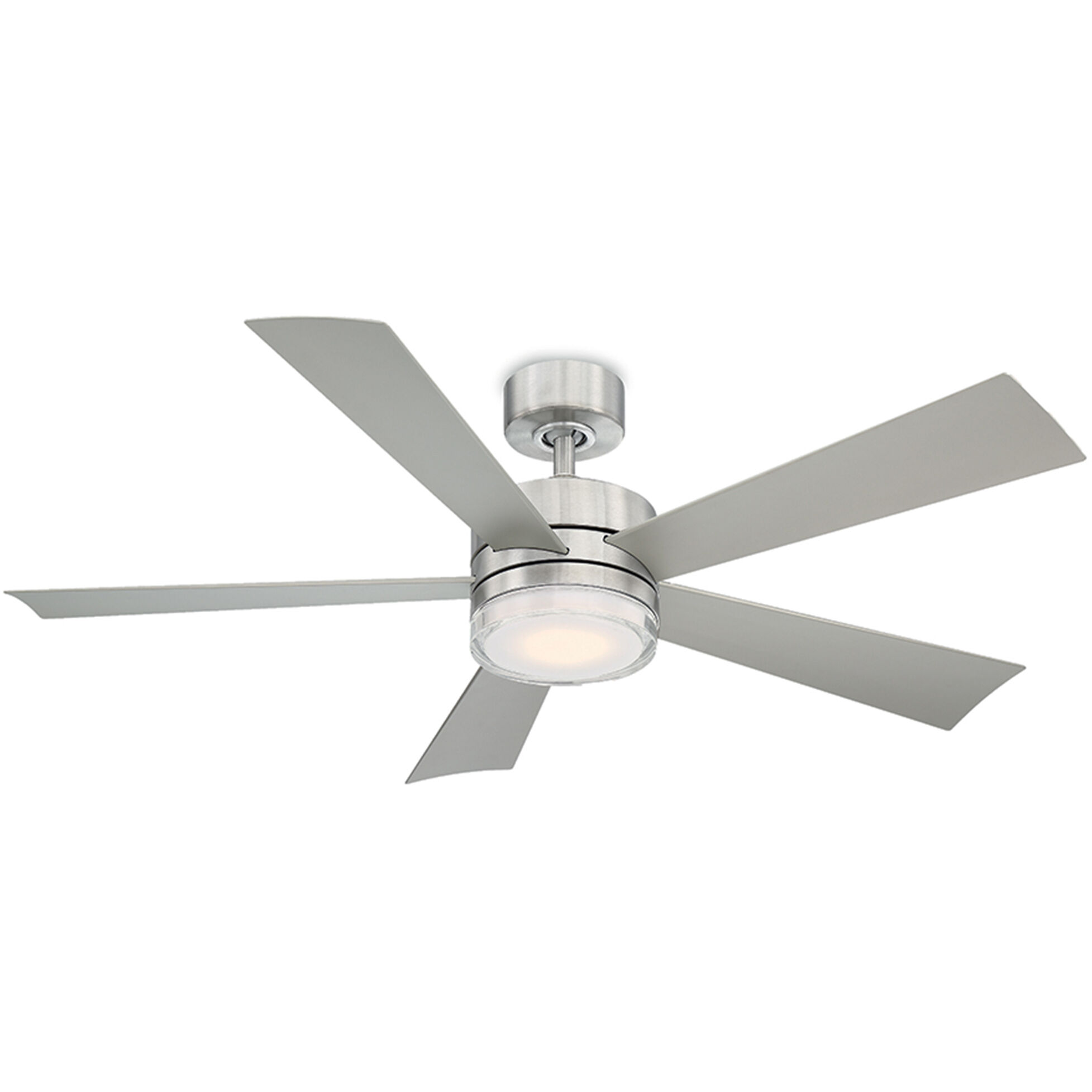 Wynd 52 inch Stainless Steel Downrod Ceiling Fan in 3500K
