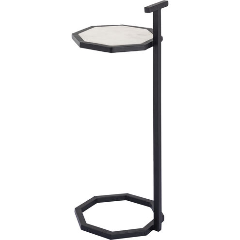 Daro 24 X 9 inch Black and White Accent Table