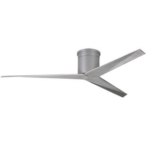 Atlas Eliza-H 56 inch Brushed Nickel with Barn Wood tone Blades Ceiling Mount Paddle Fan, Atlas