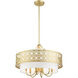 Calinda 7 Light 25 inch Soft Gold Pendant Chandelier Ceiling Light