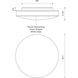 Trafalgar LED 11 inch White Flush Mount Ceiling Light