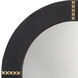 Cross Stitch 36 X 36 inch Espresso Hide w/ Antique Brass Wall Mirror