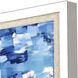 Aerial Beach Blue and Beige and Multi and Red Framed Art