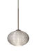 Lasso 1 Light Bronze Pendant Ceiling Light in Glitter Glass, Halogen