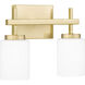 Wilburn LED 13 inch Satin Brass Bath Light Wall Light
