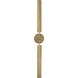 Astrid LED 2 inch Metal Shade and Vintage Brass Bath Vanity Wall Light