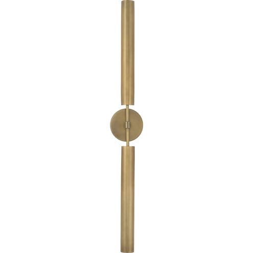Astrid LED 2 inch Metal Shade and Vintage Brass Bath Vanity Wall Light